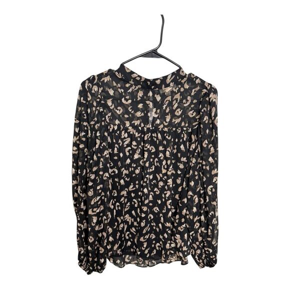 NWT EESOME Delilah Blouse BLACK SIZE LARGE - Picture 9 of 15